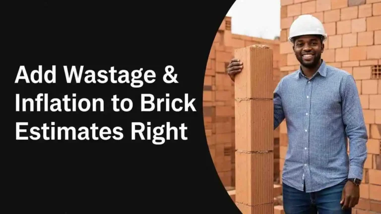 Add Wastage & Inflation to Brick Estimates Right